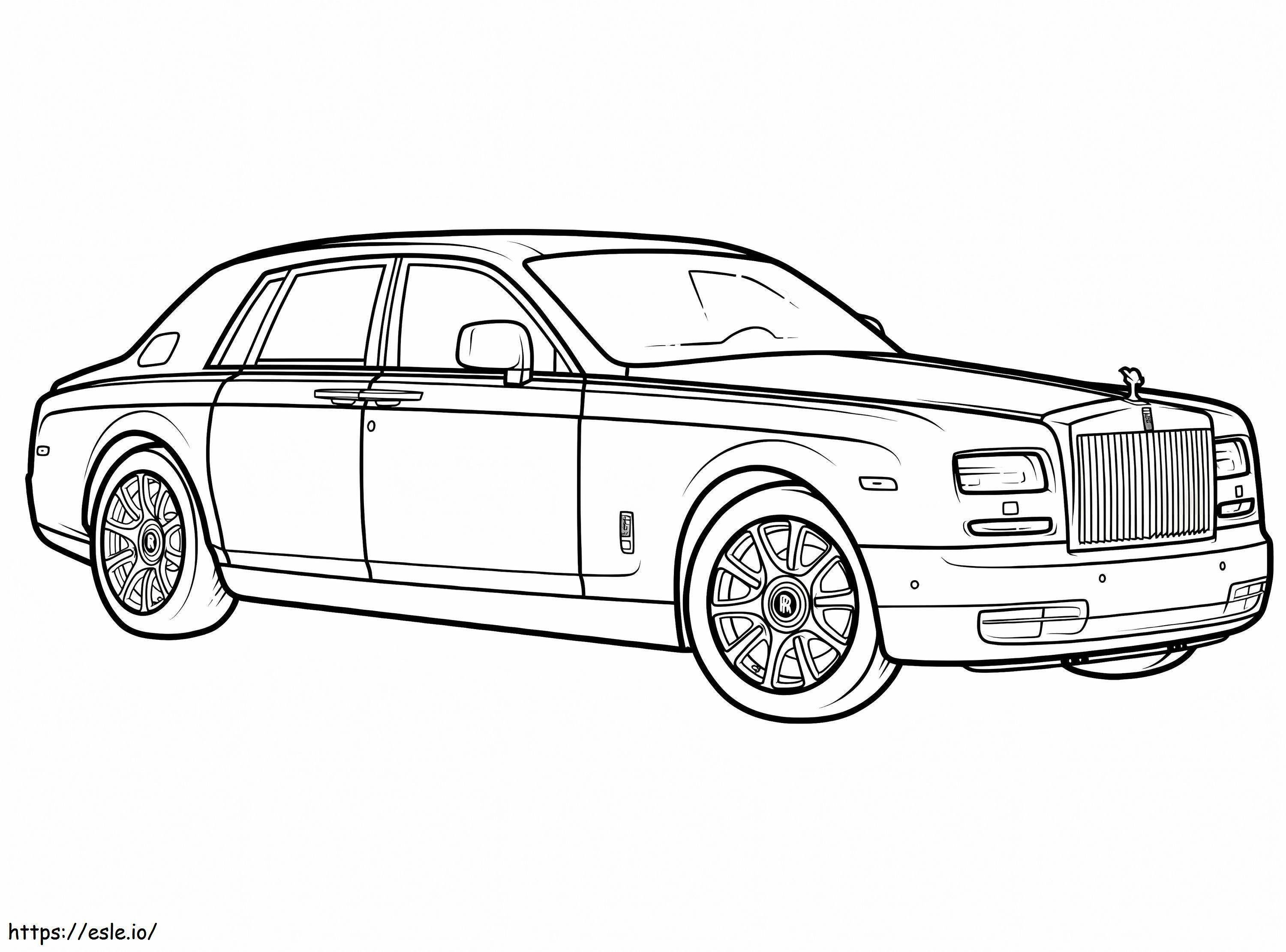 Rolls Royce imprimible para colorear