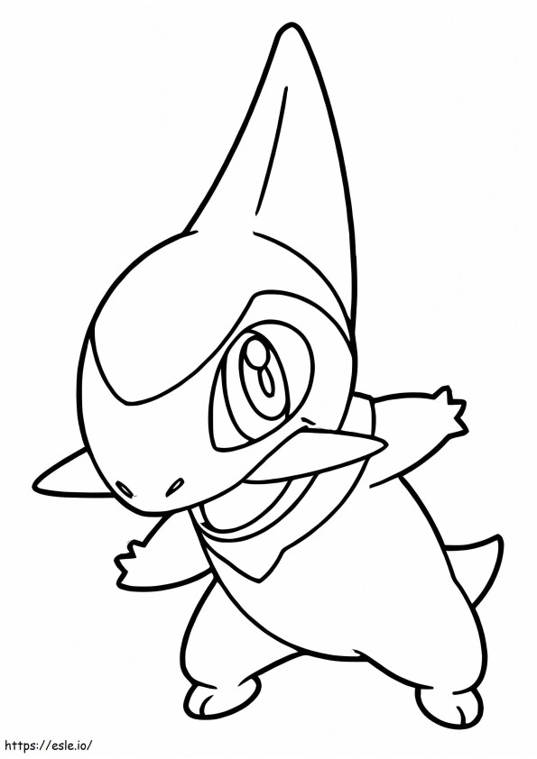 Cute Axew Pokemon coloring page