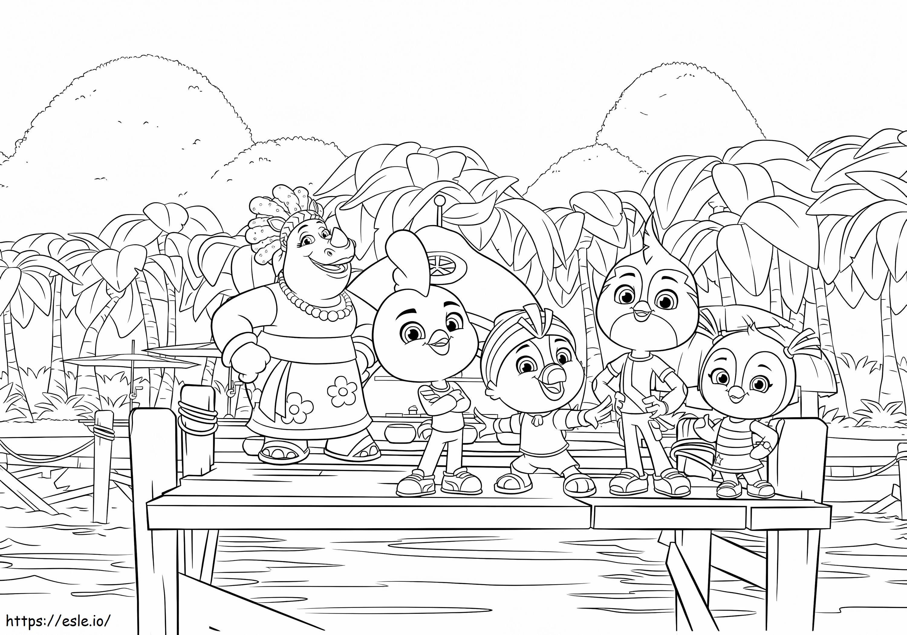 Top Wing 4 Coloring Page