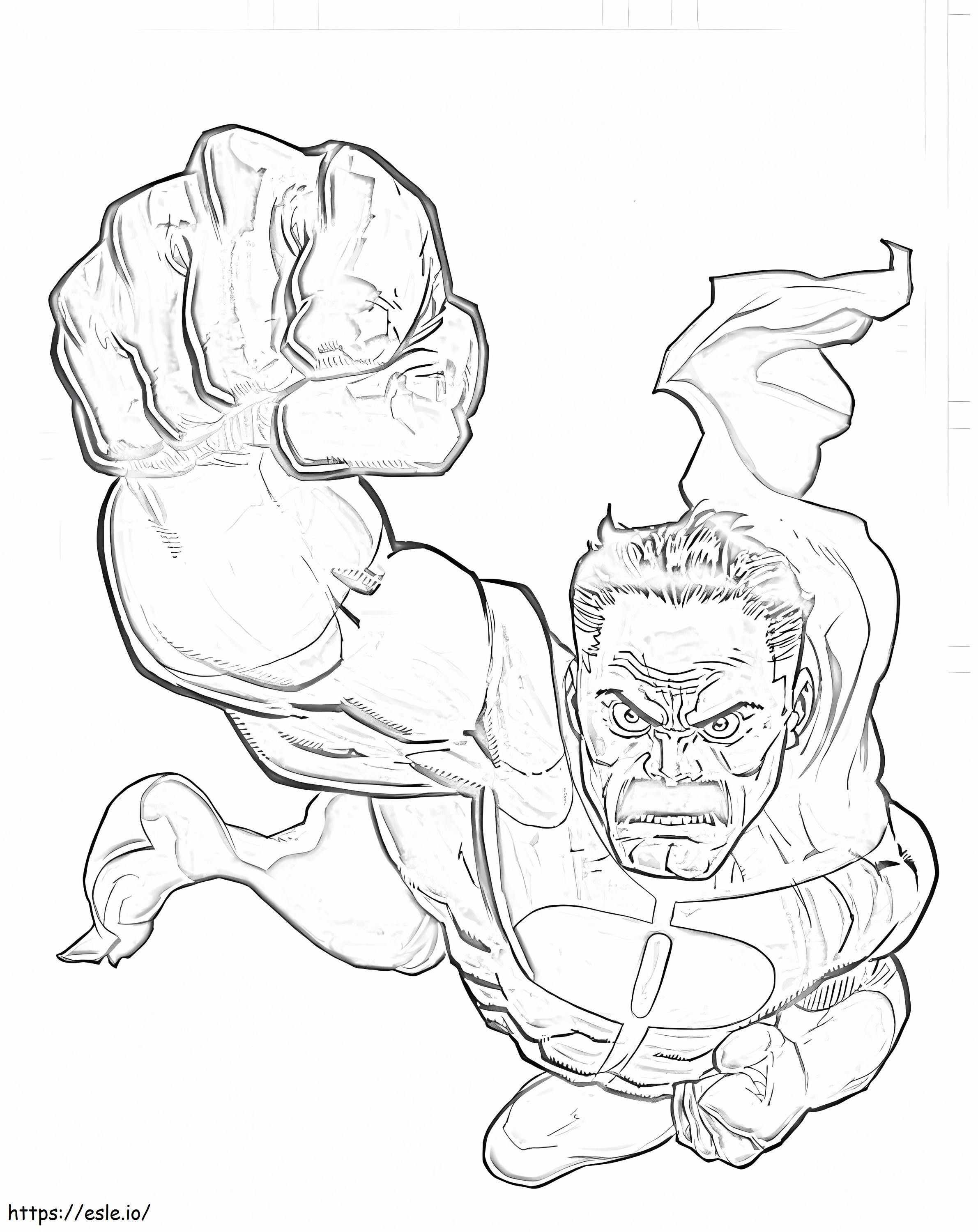 Angry Omni Man coloring page