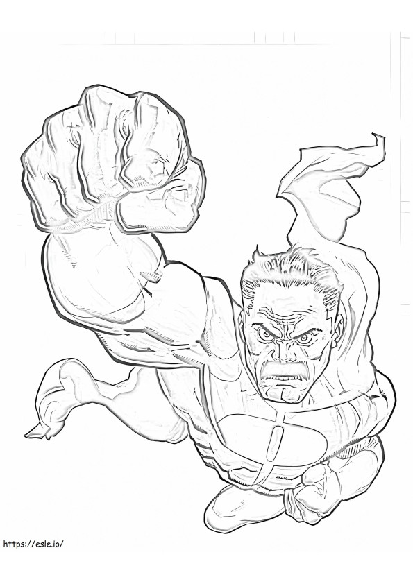 Angry Omni Man coloring page