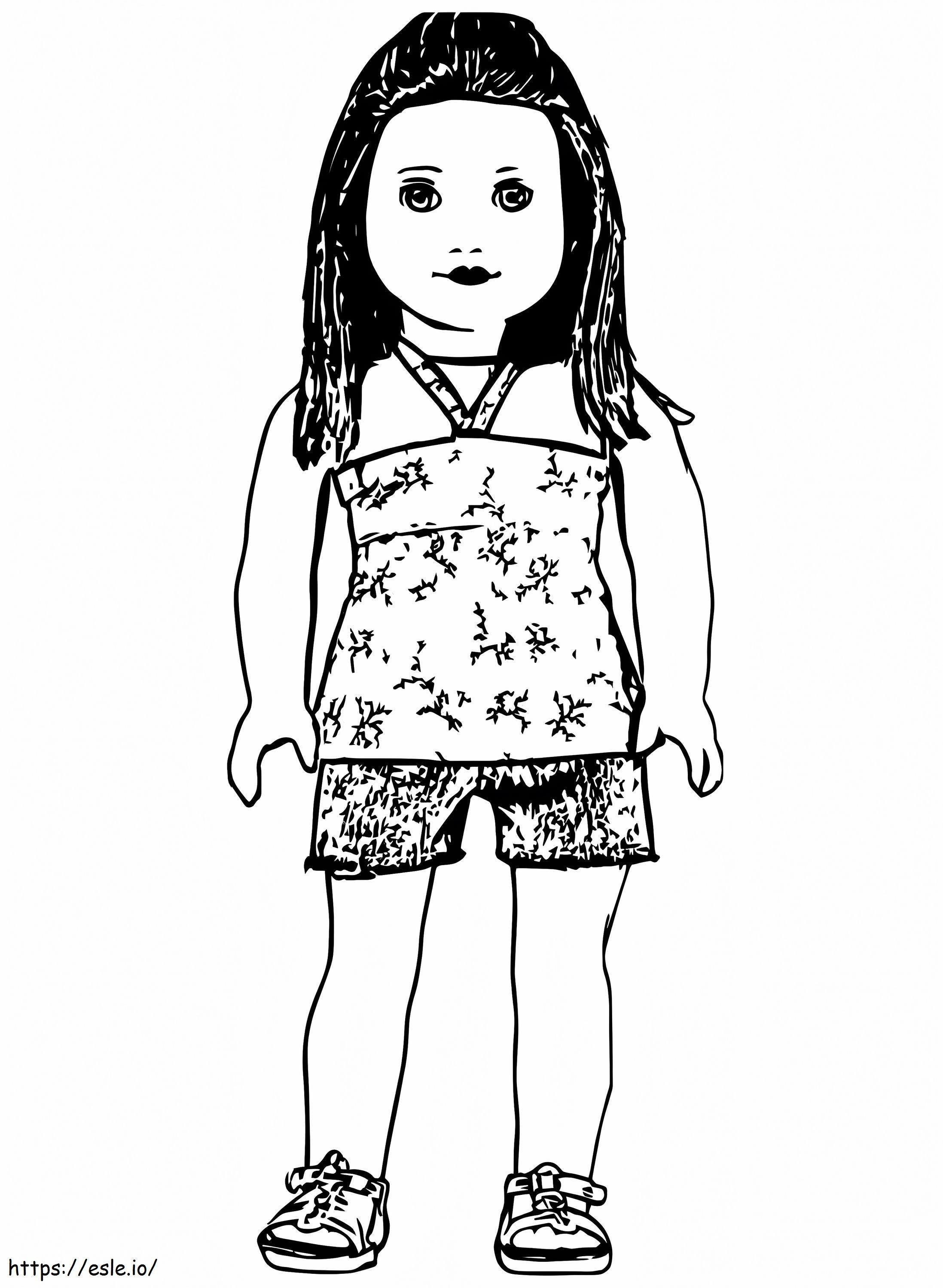 American Girl 2 coloring page