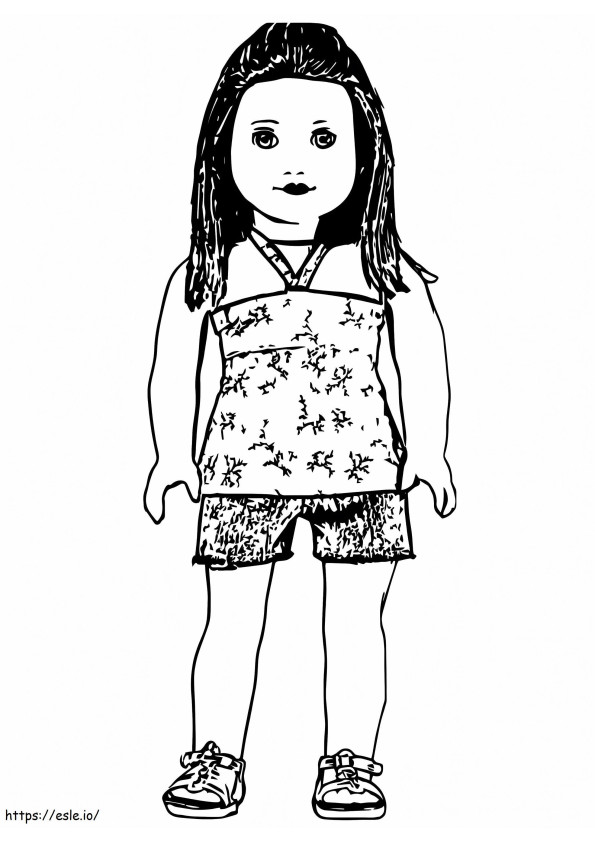 American Girl 2 coloring page