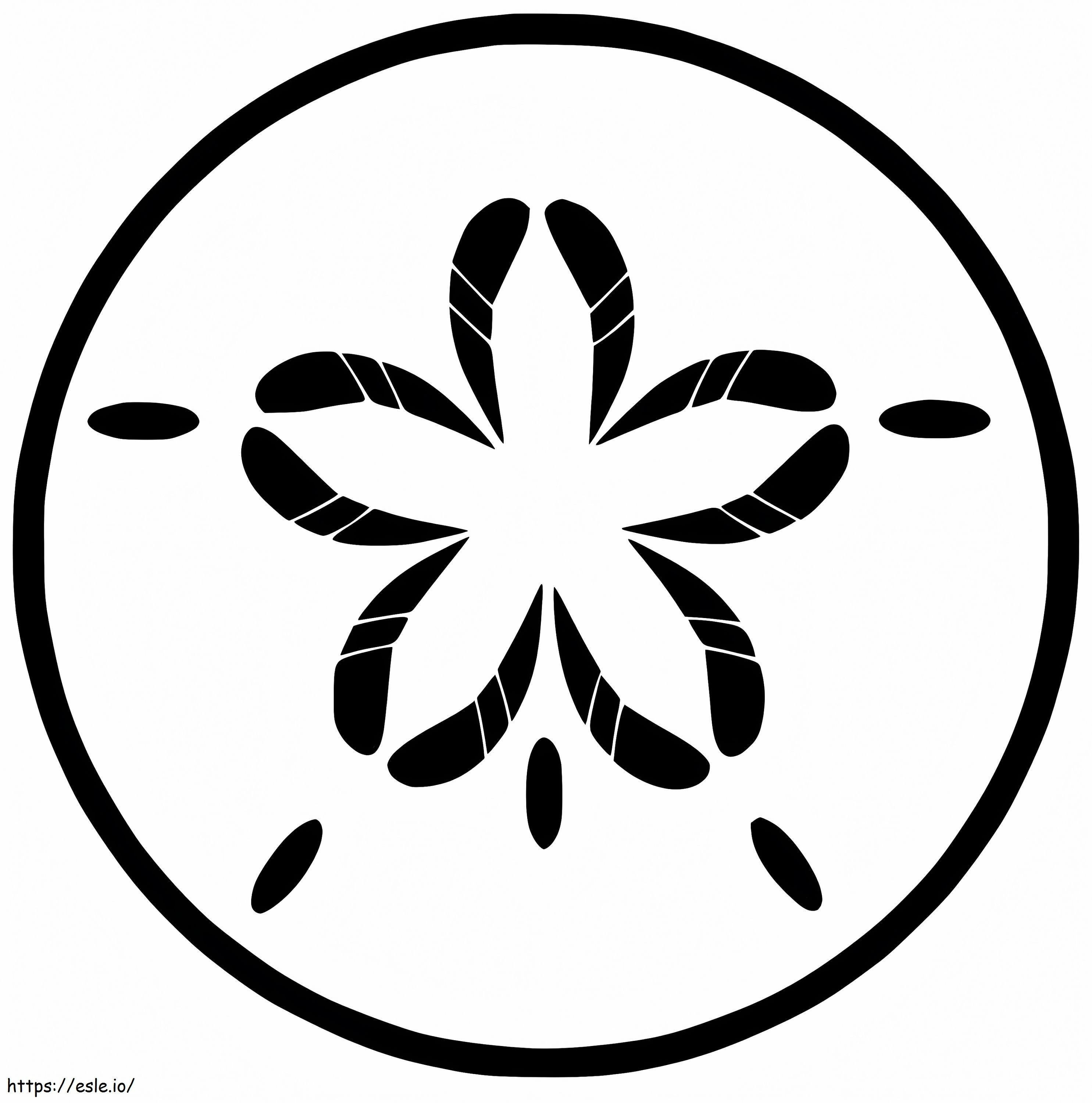 Sand Dollar 2 coloring page