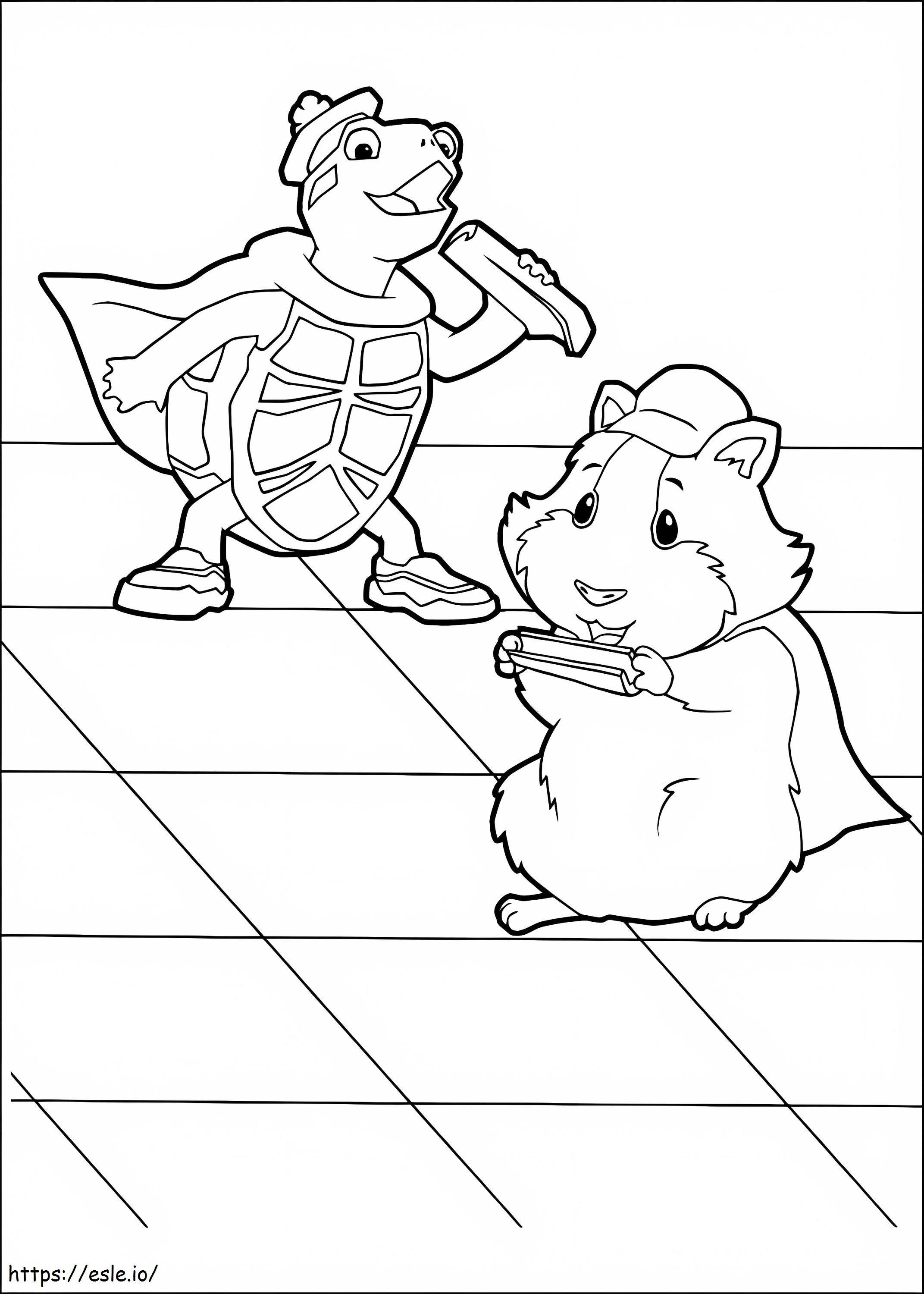 Tuck Tuck And Patito Ming Ming coloring page