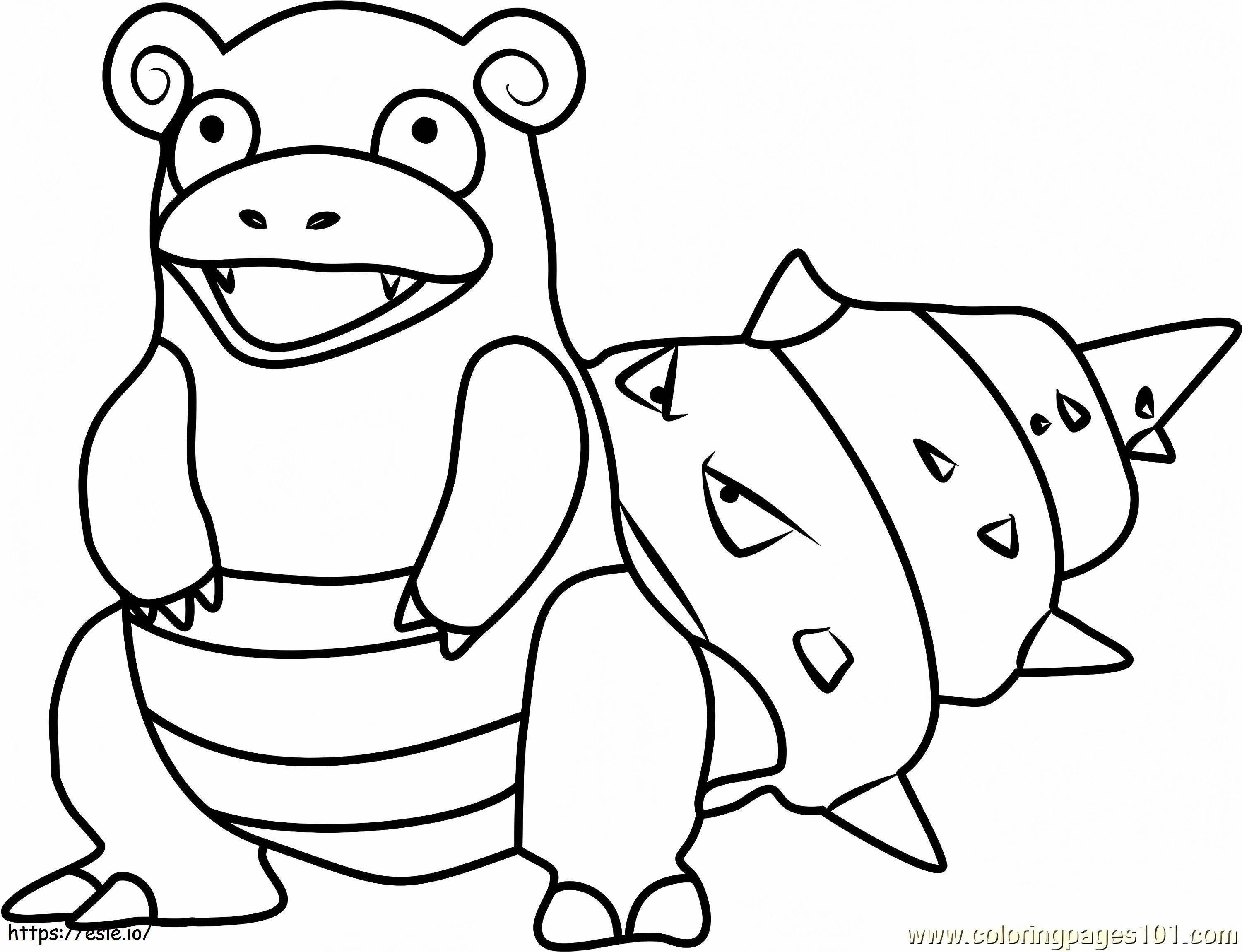 1530326247_Slowbro Pokemon Go1 coloring page