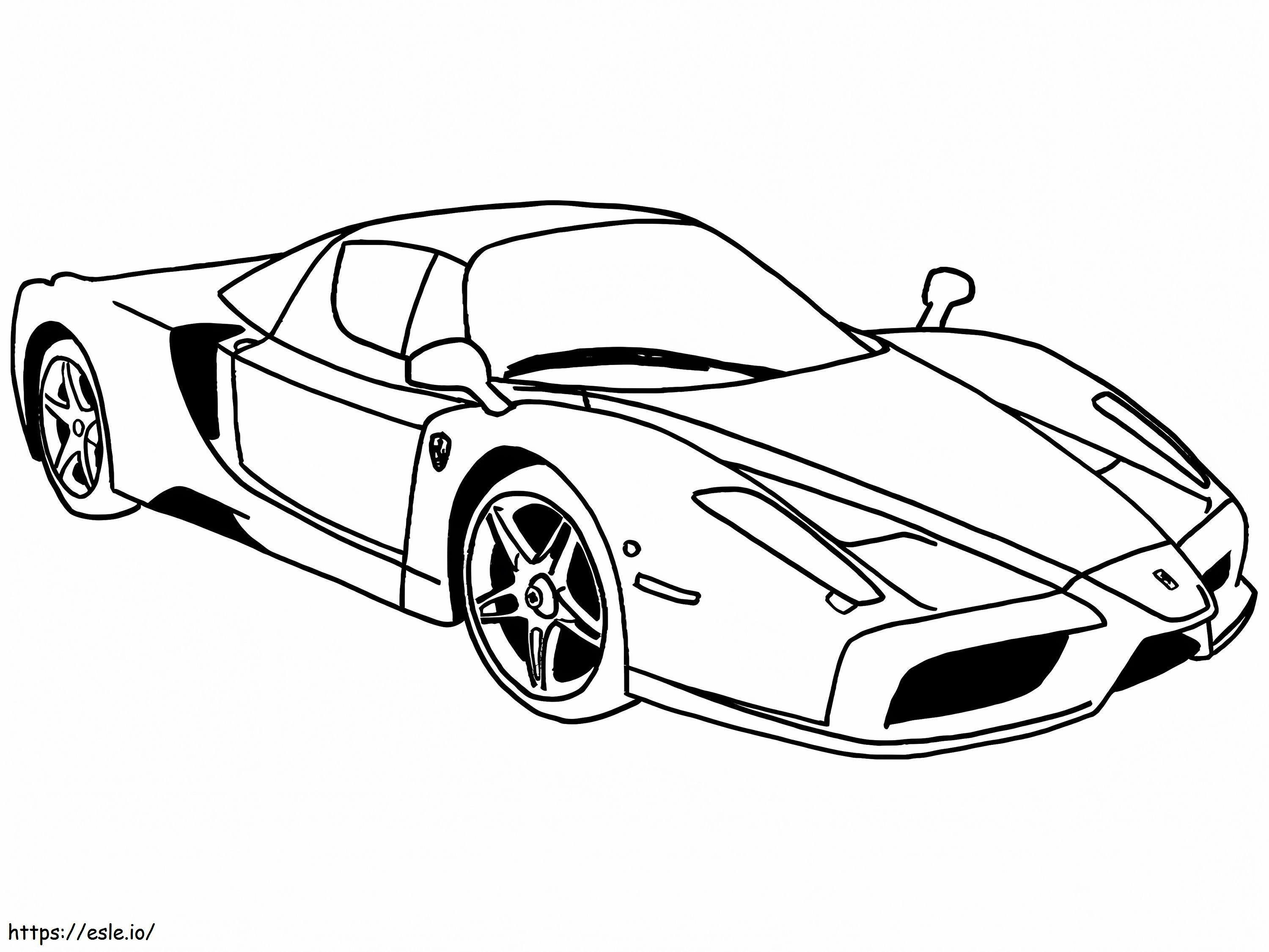 Ferrari Enzo coloring page