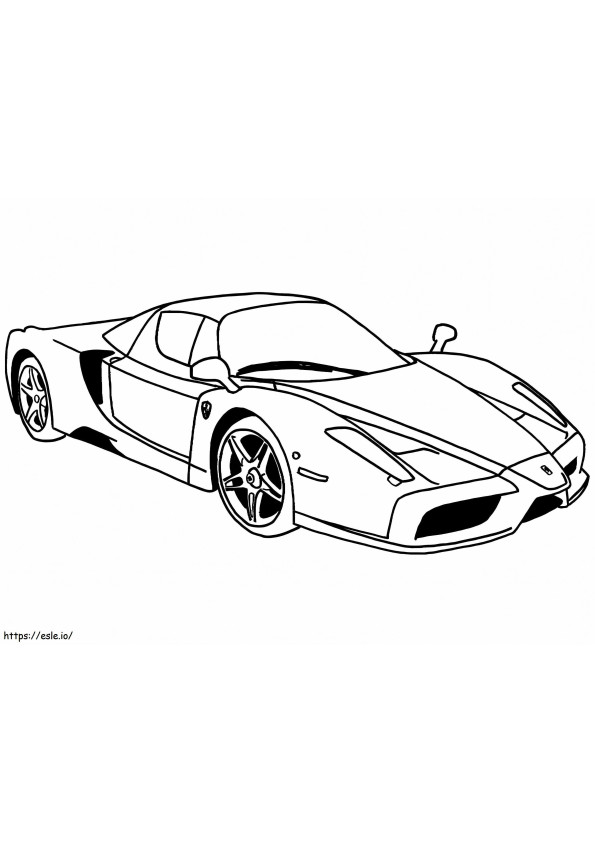 Ferrari Enzo kleurplaat