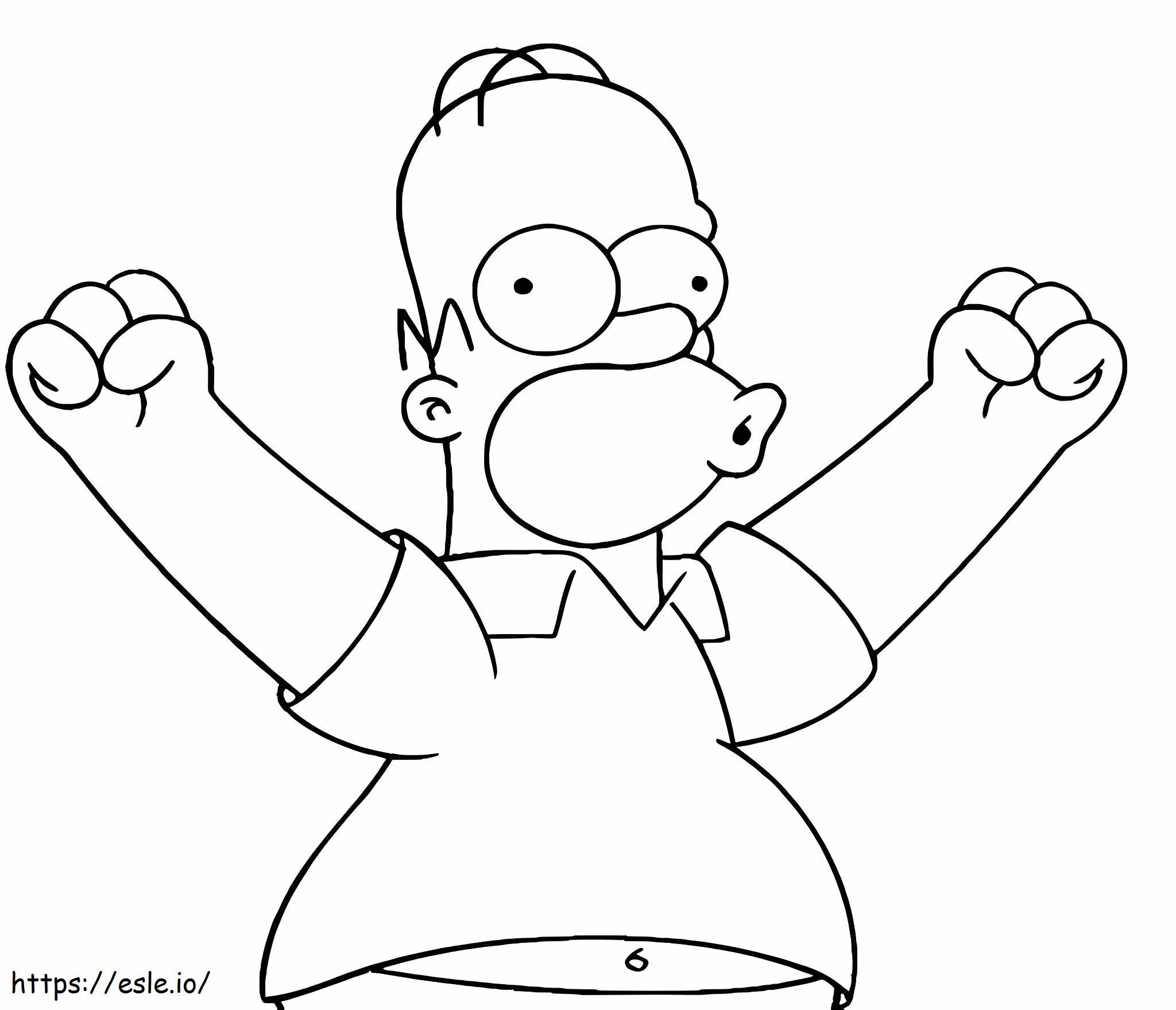 Simpsons Father coloring page