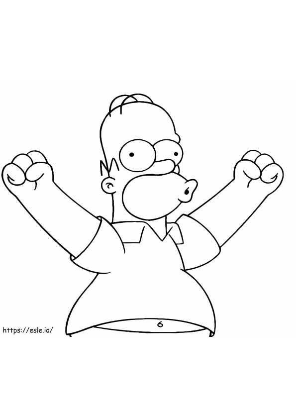 Simpsons Father coloring page