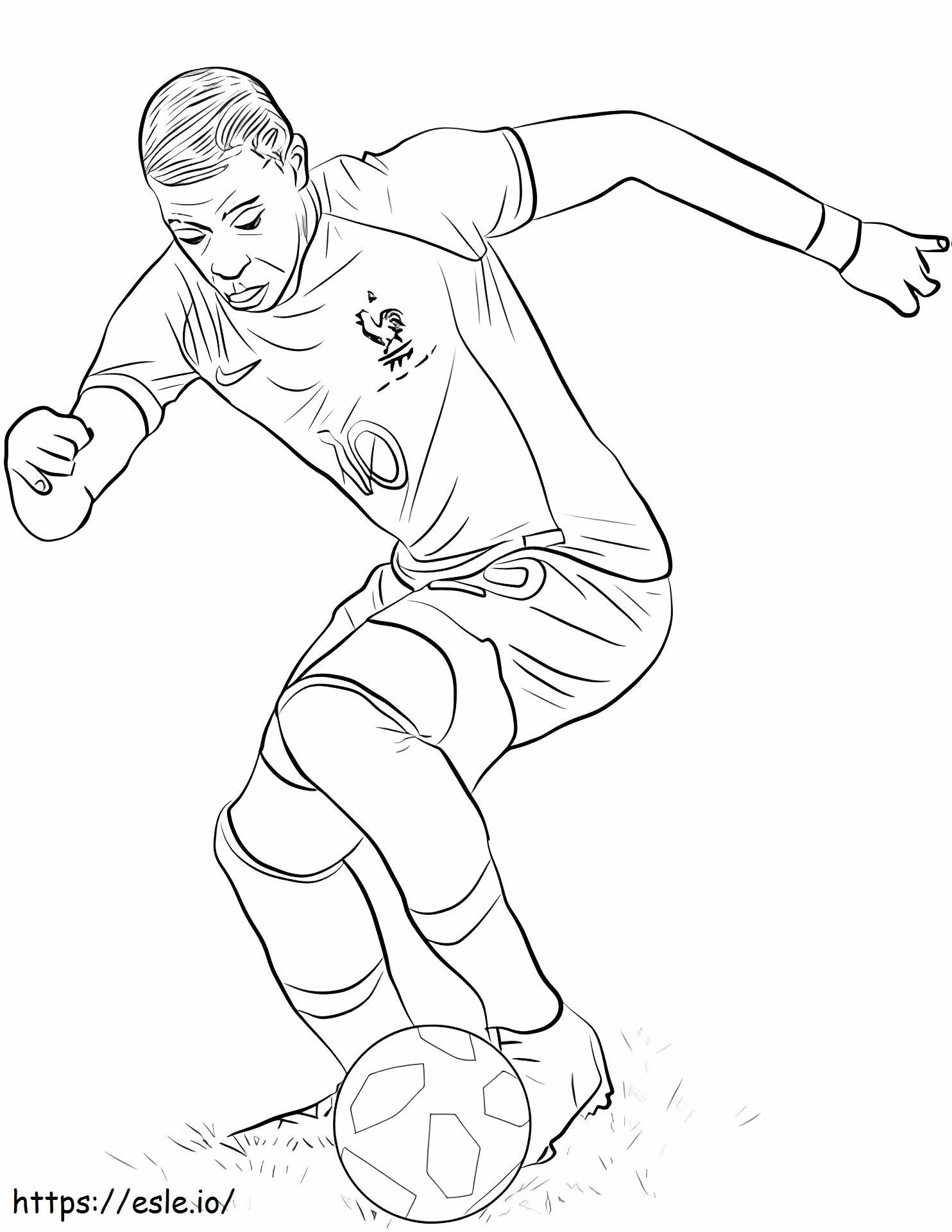 1528774972 Kylian Mbappea4 coloring page