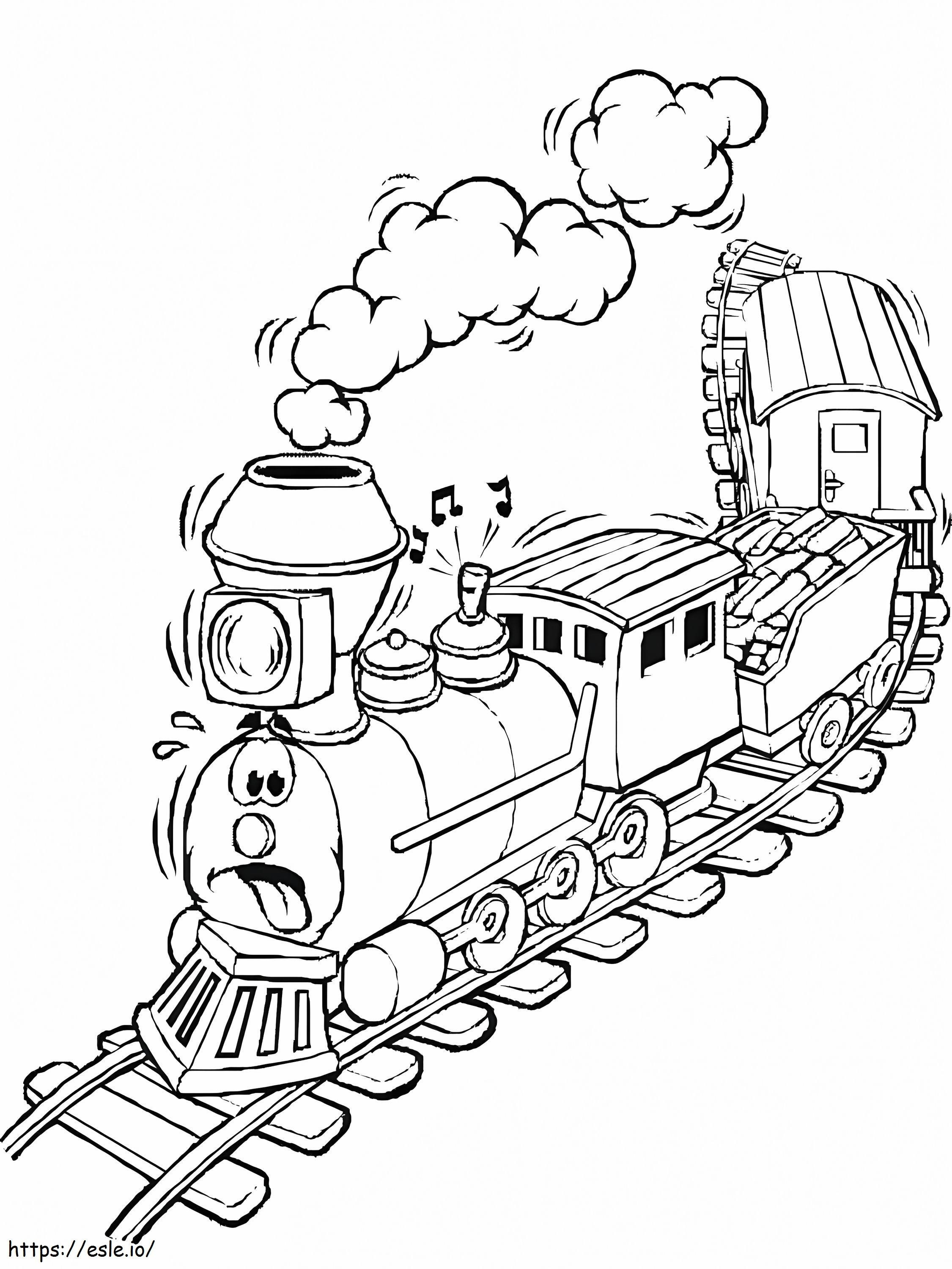 Polar Express Train coloring page