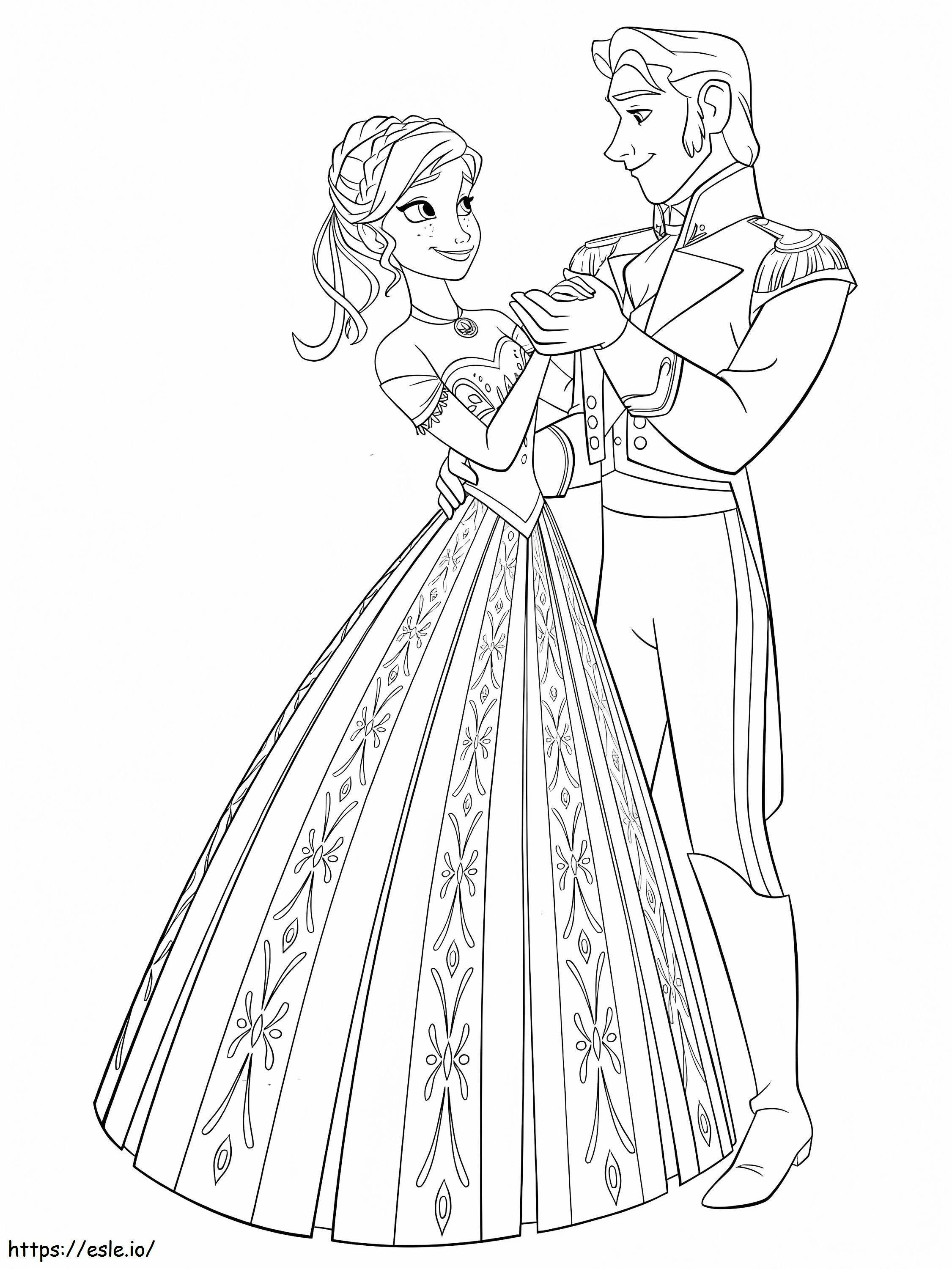 Hans And Anna coloring page