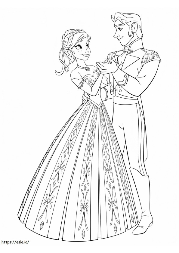 Hans And Anna coloring page