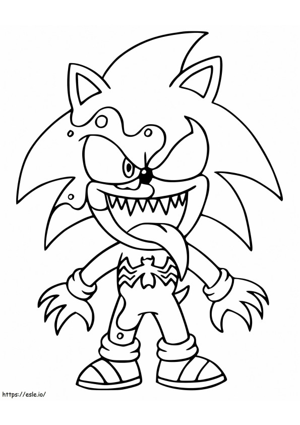 Veneno Sonic para colorir