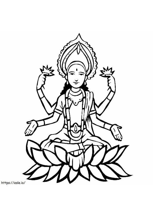 Coloriage Seigneur Shiva 3 à imprimer dessin