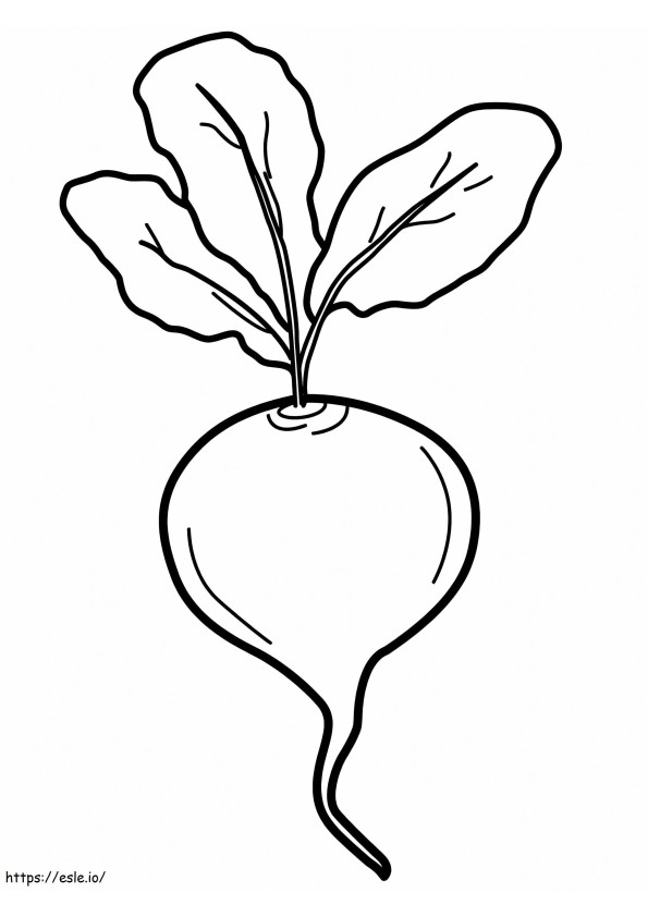 Beetroot To Color coloring page