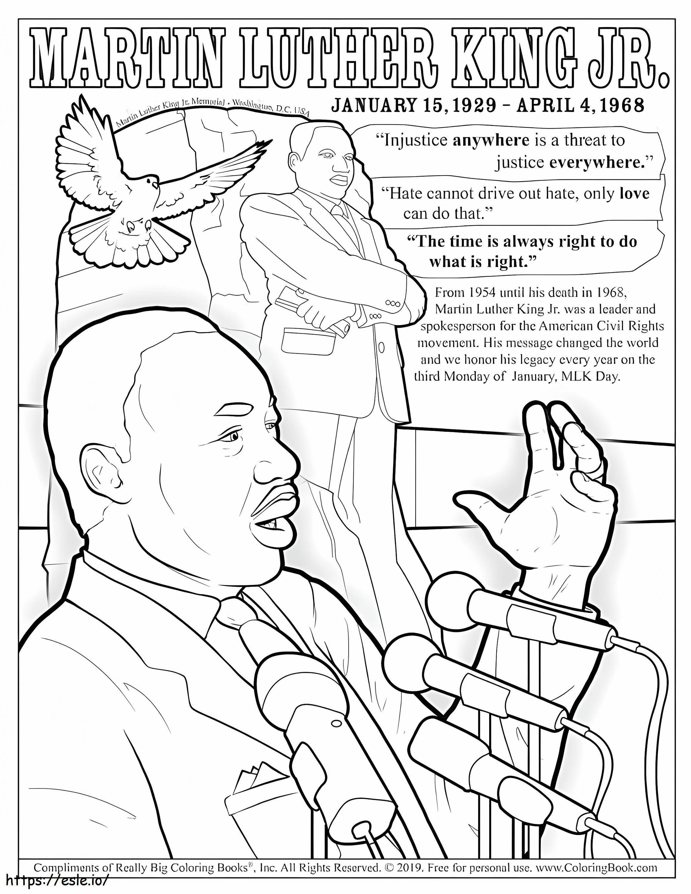 Martin Luther King Jr coloring page