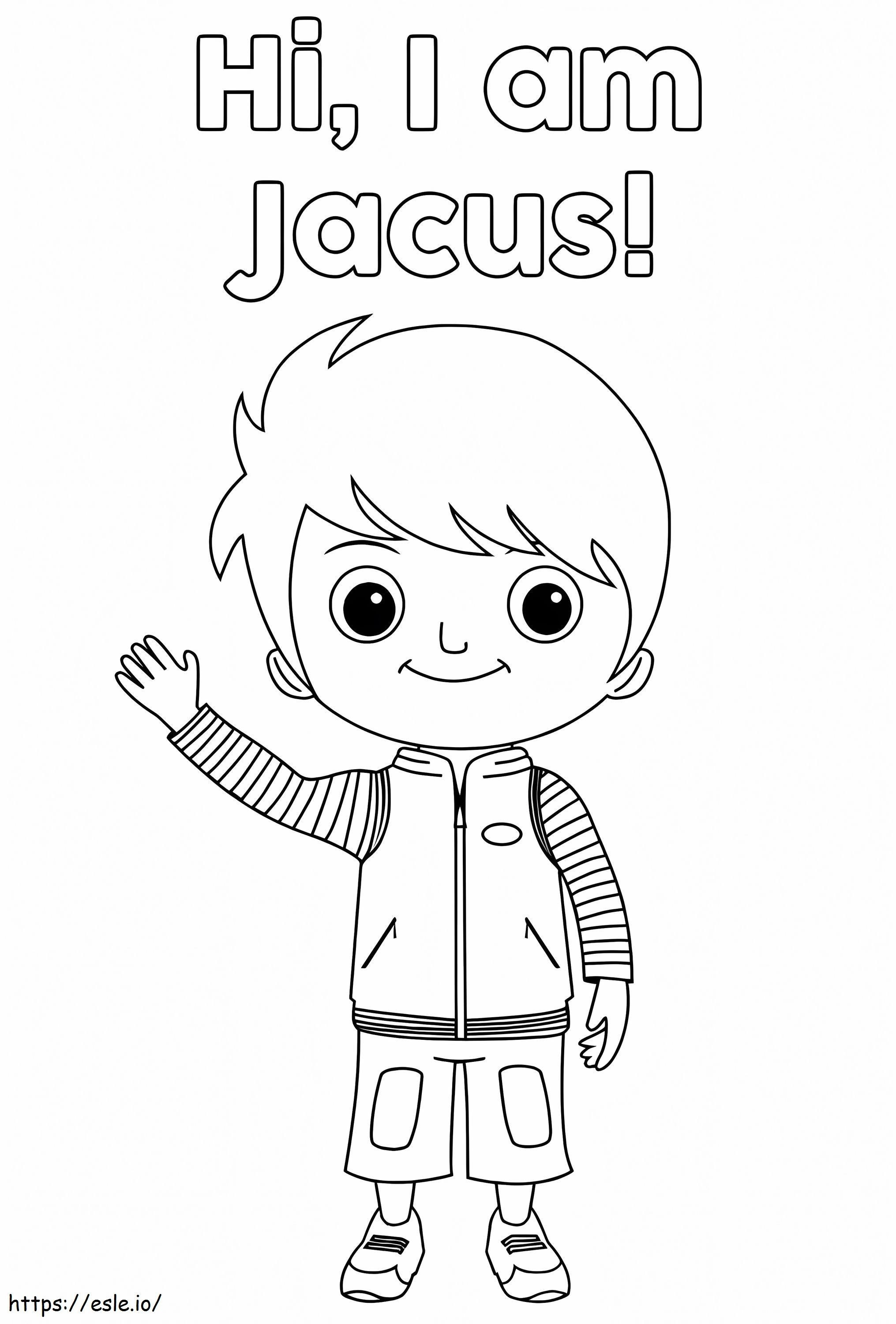 Jacus pequeño bebé vagabundo para colorear