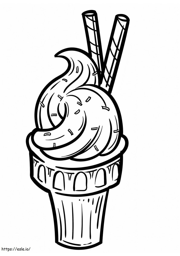 Ice Cream For Summer coloring page