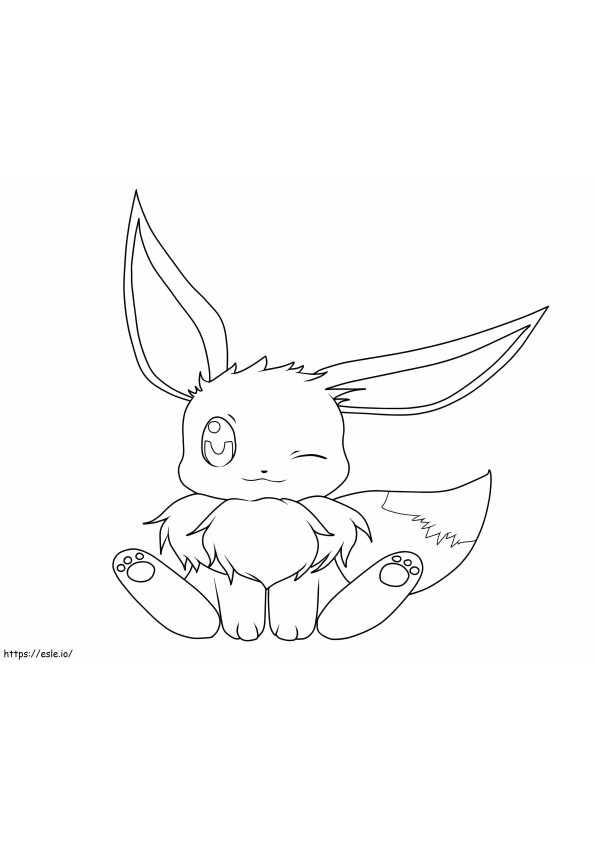 1576918906 Eevee Baby Pokemon 768X768 1 coloring page