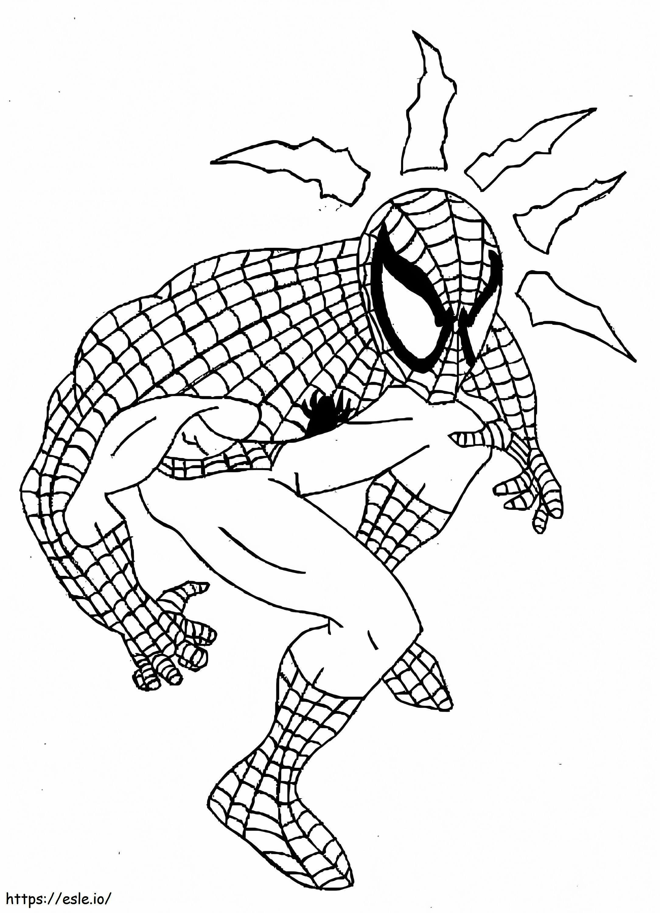 Spiderman 13 värityskuva