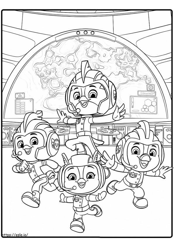 Happy Top Wing coloring page
