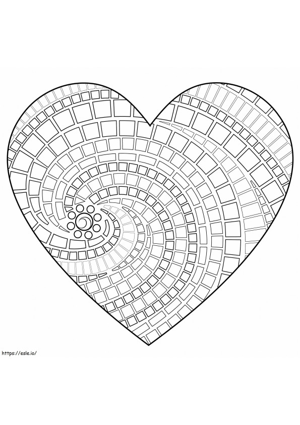1576482307 Mosaico de corazón para colorear