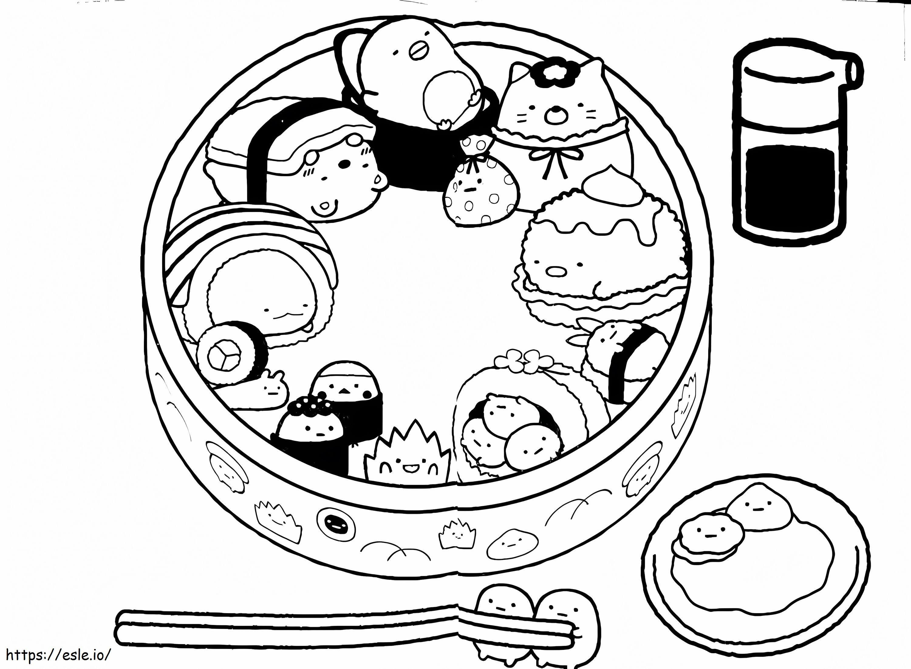 Sumikko Gurashi Food coloring page