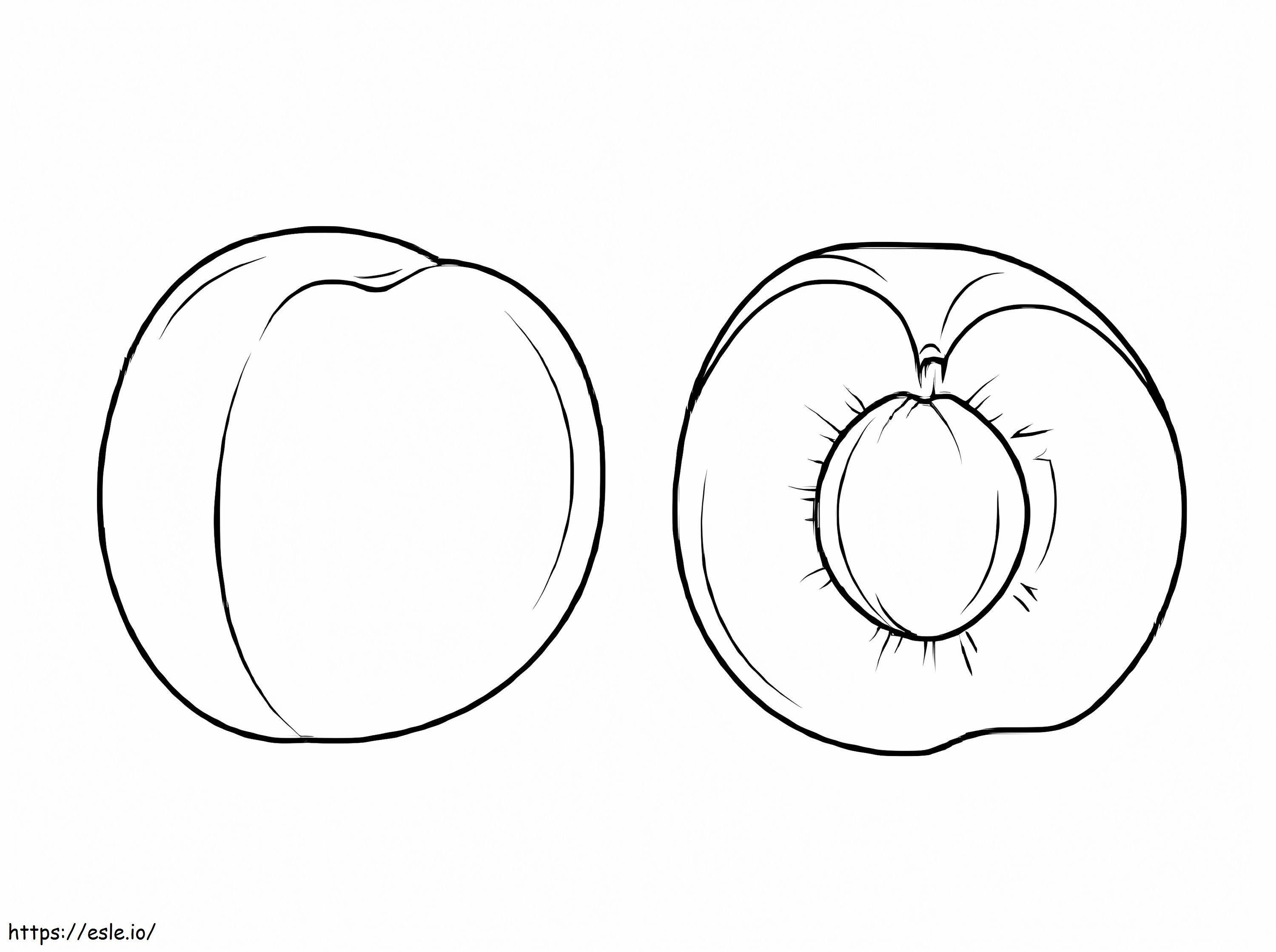 Nice Apricot coloring page
