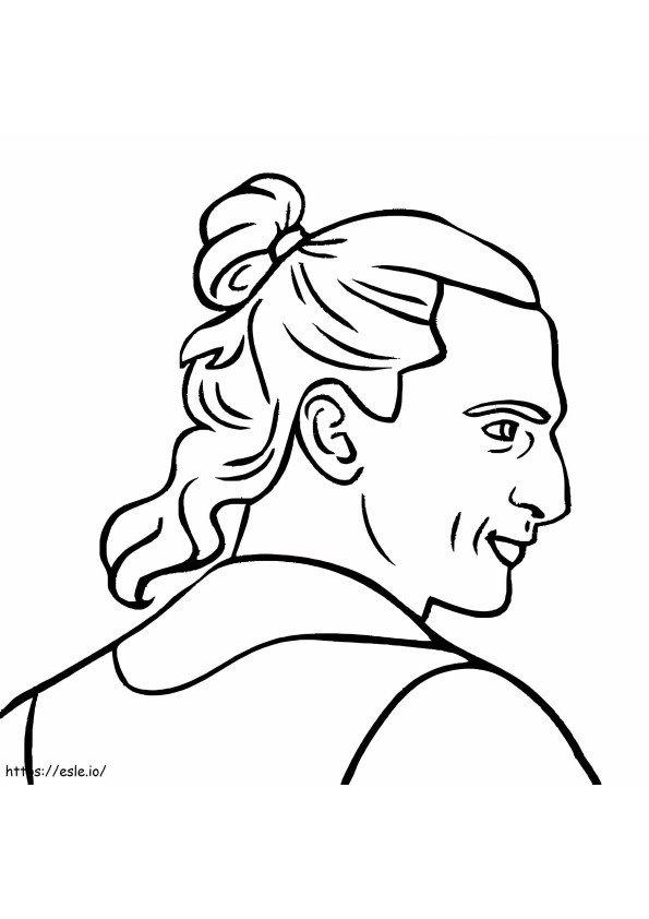 Coloriage Zlatan Ibrahimovic 5 à imprimer dessin