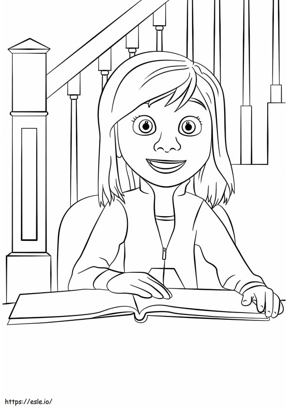 Riley Inside Out coloring page