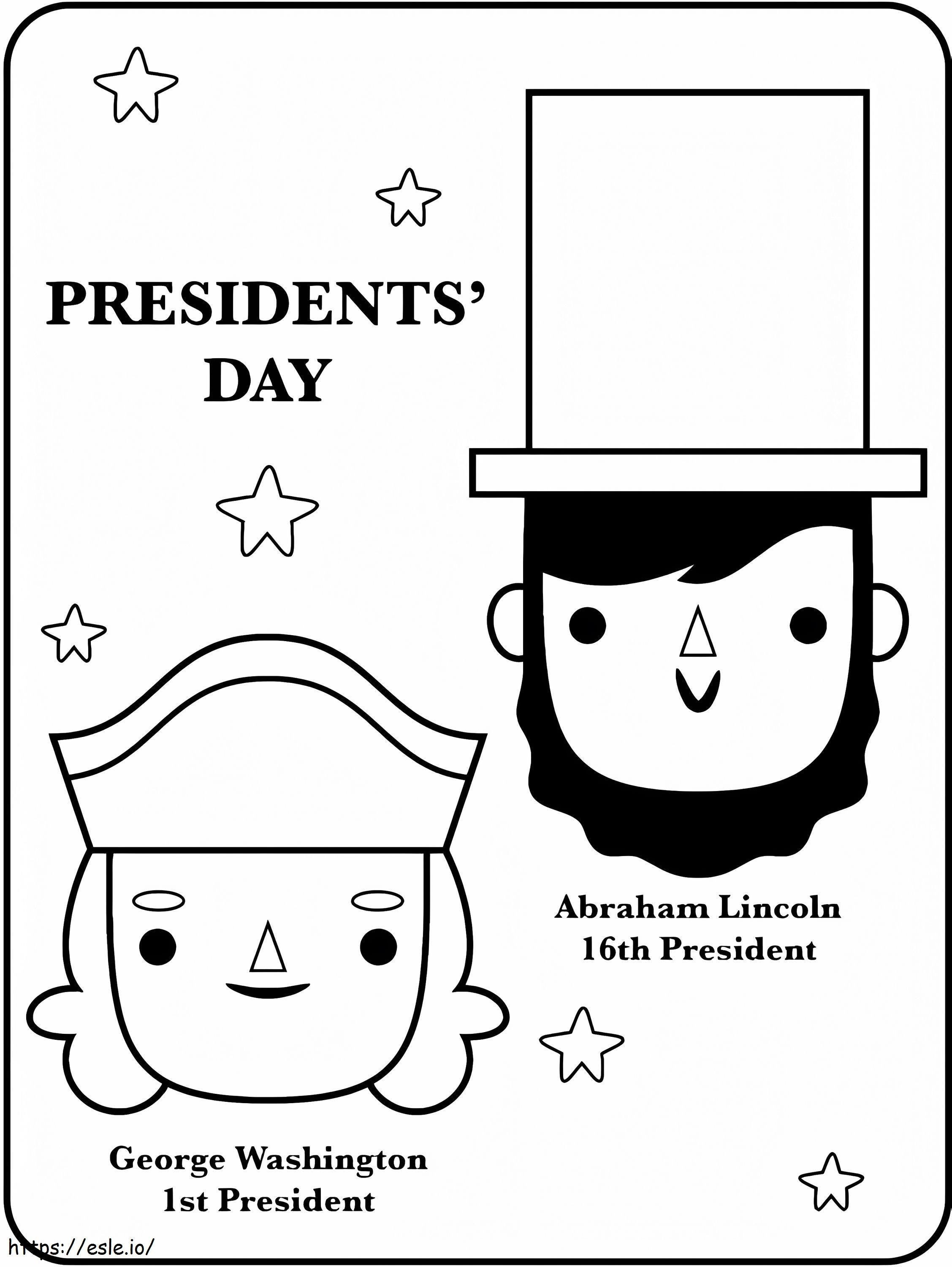 Ziua Președinților 11 de colorat