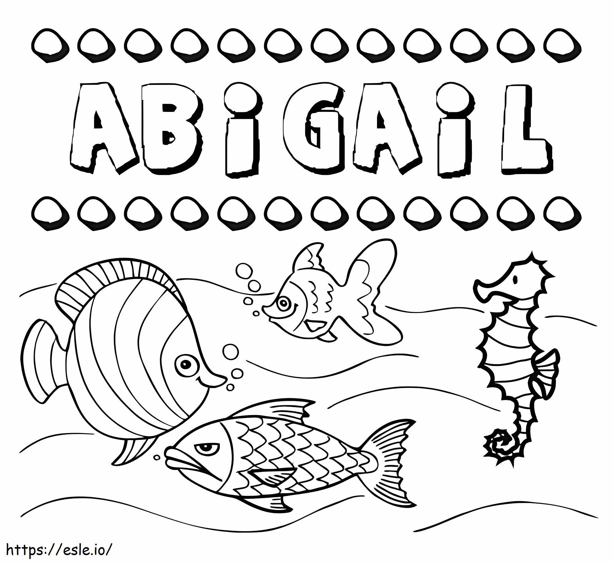 Abigail para colorir para colorir