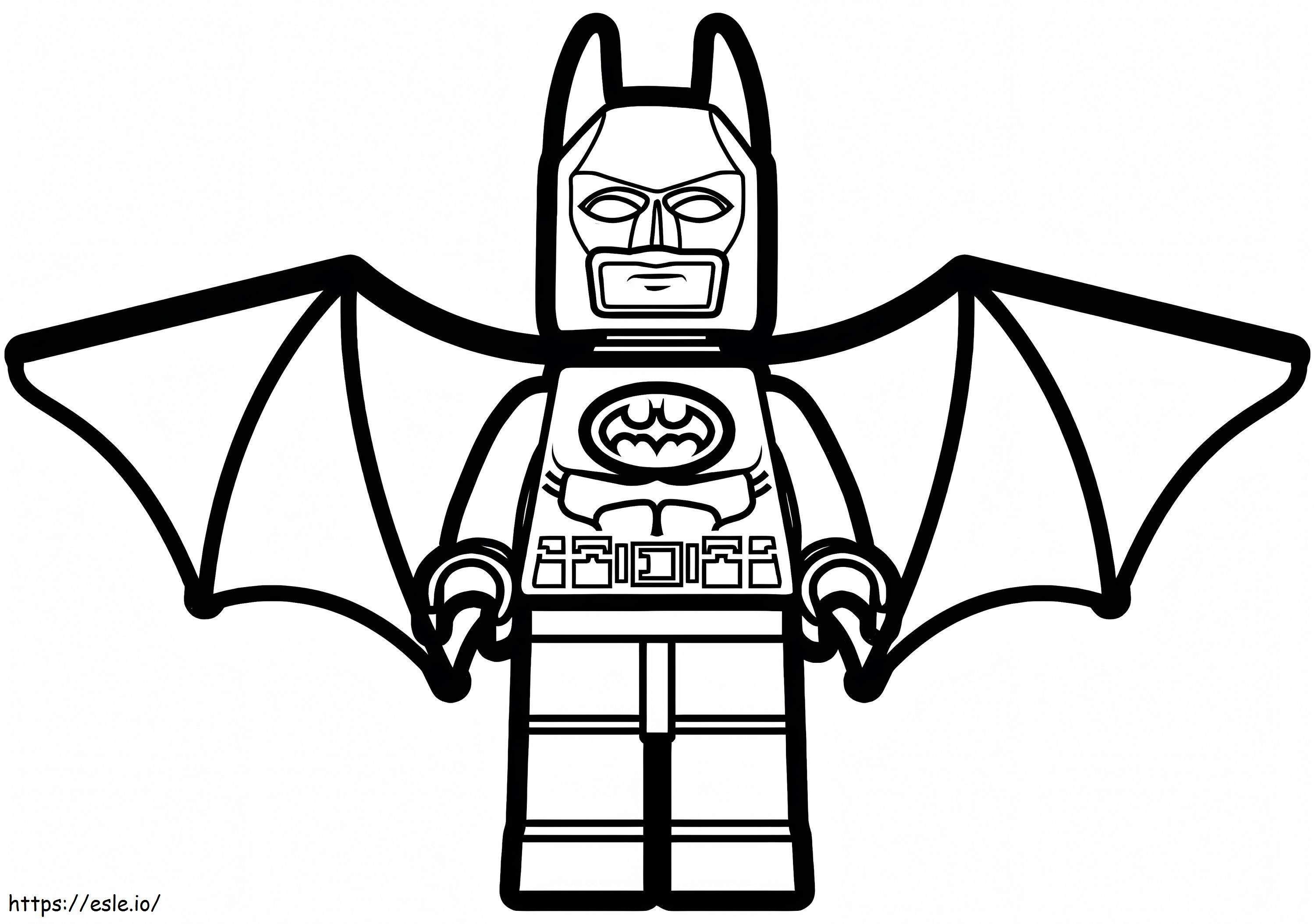Skrzydlaty Batman Lego kolorowanka