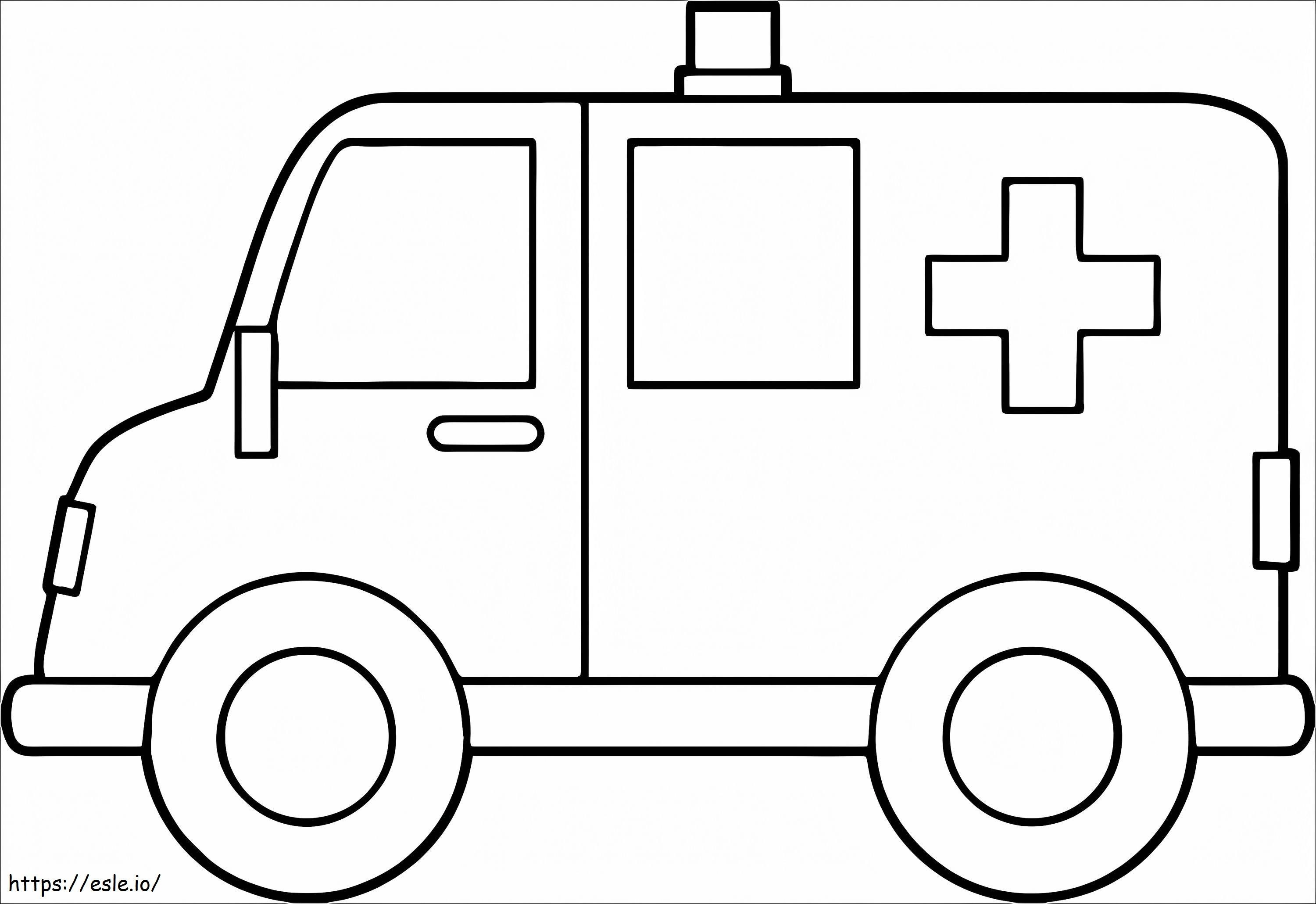 Ambulanza 19 1024X703 da colorare