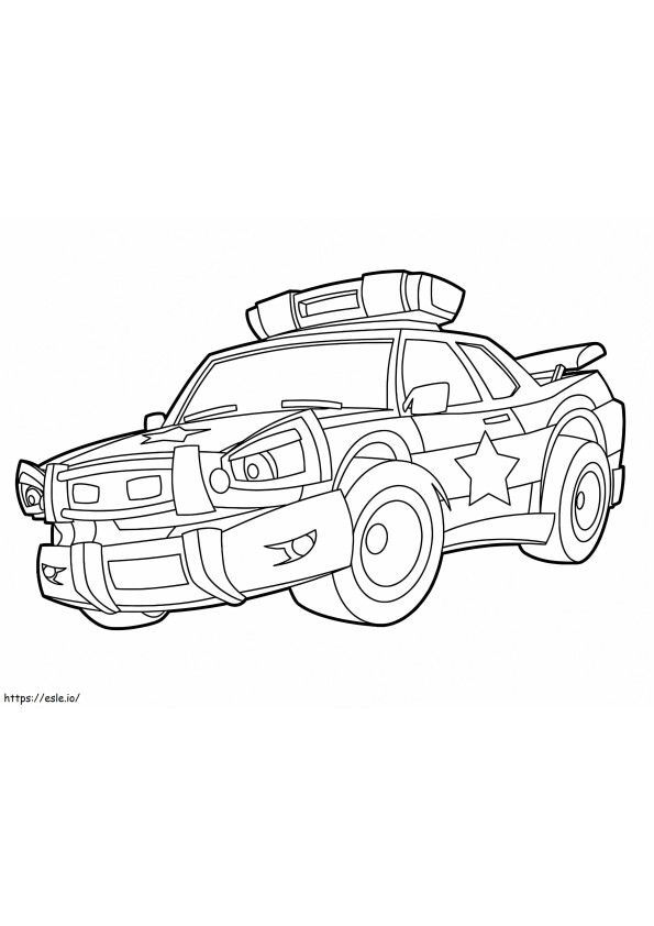 Animiertes Polizeiauto ausmalbilder