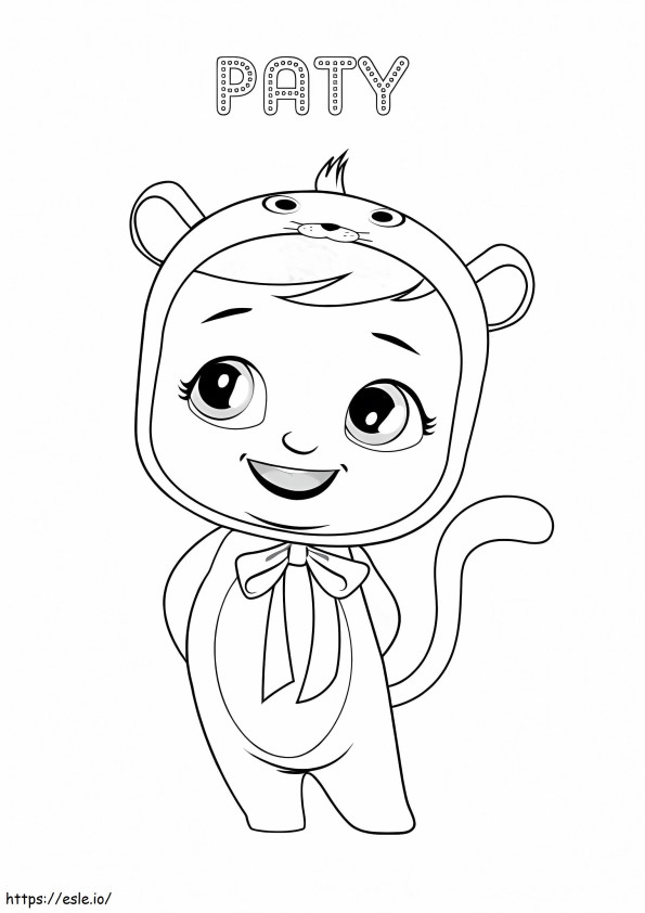 Paty Cry Babie coloring page