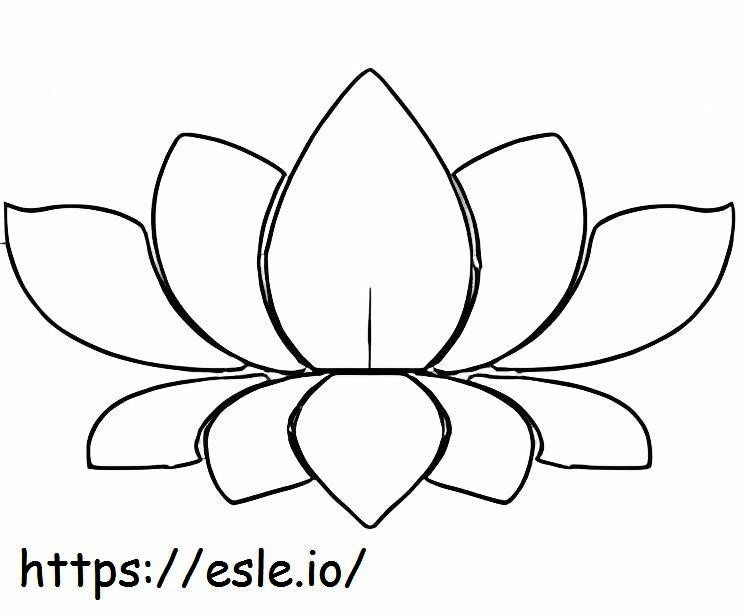 Lotus-vector kleurplaat kleurplaat