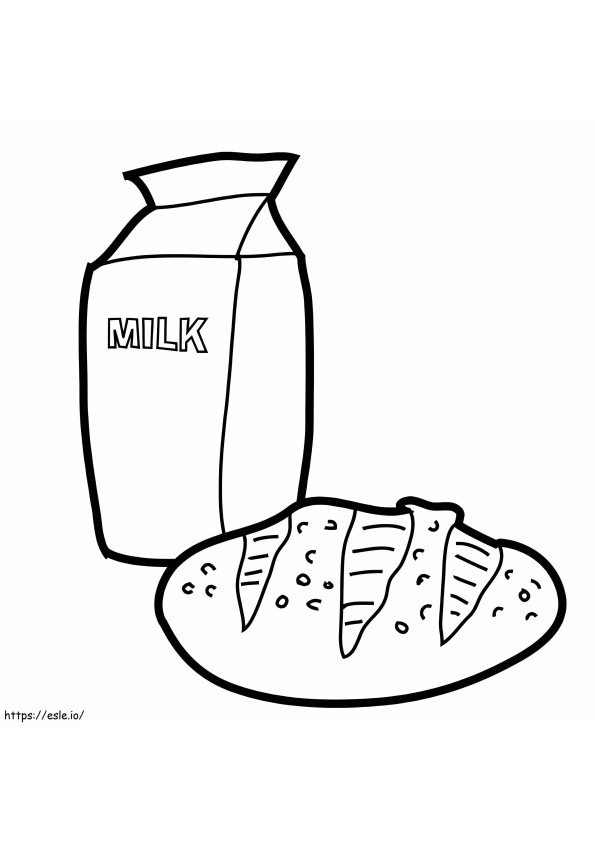 Milch und Brot ausmalbilder
