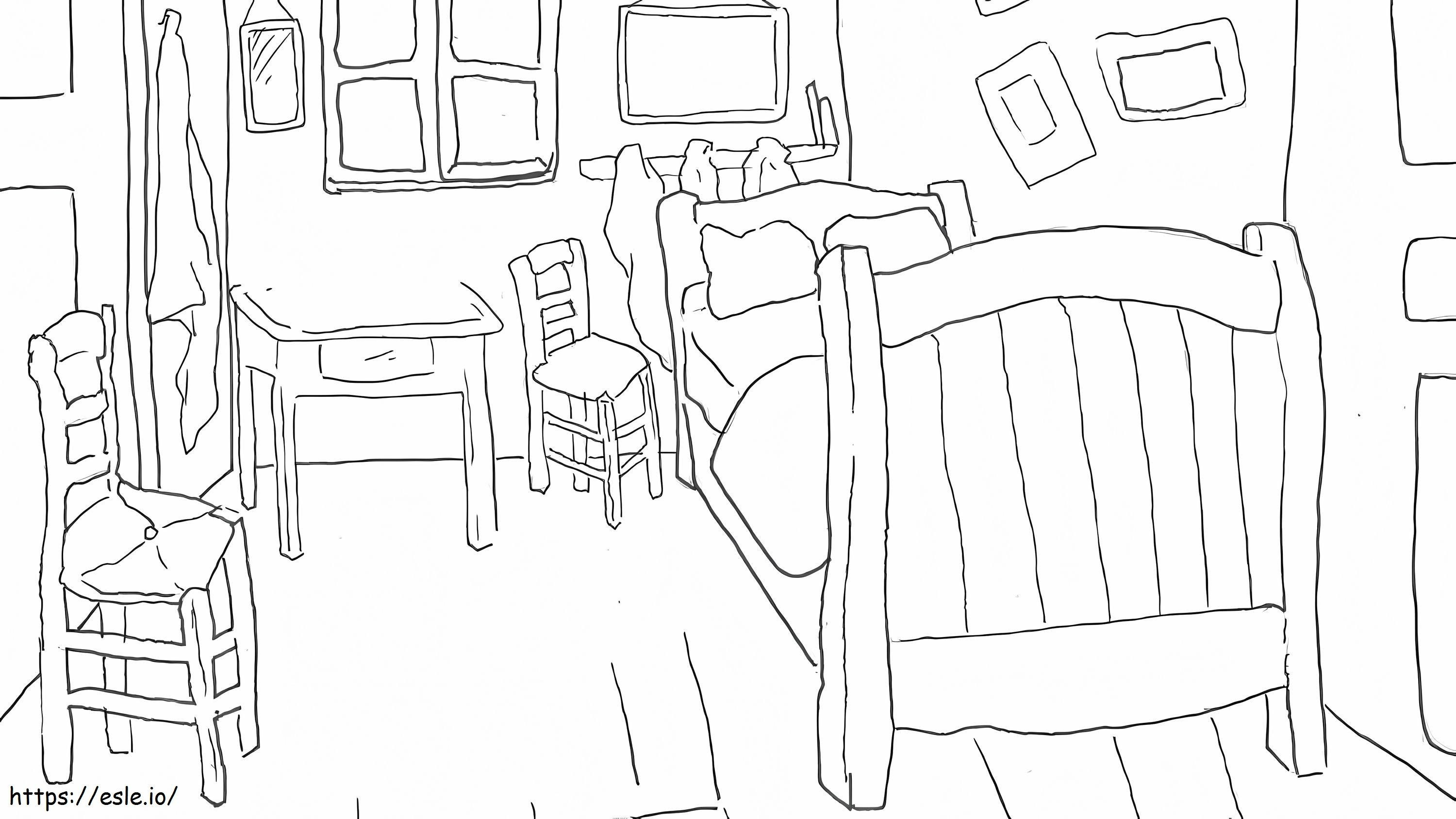 Perfect Bedroom coloring page