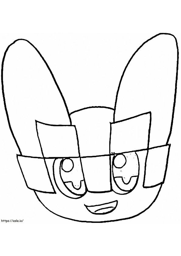 Miraitowa Face coloring page