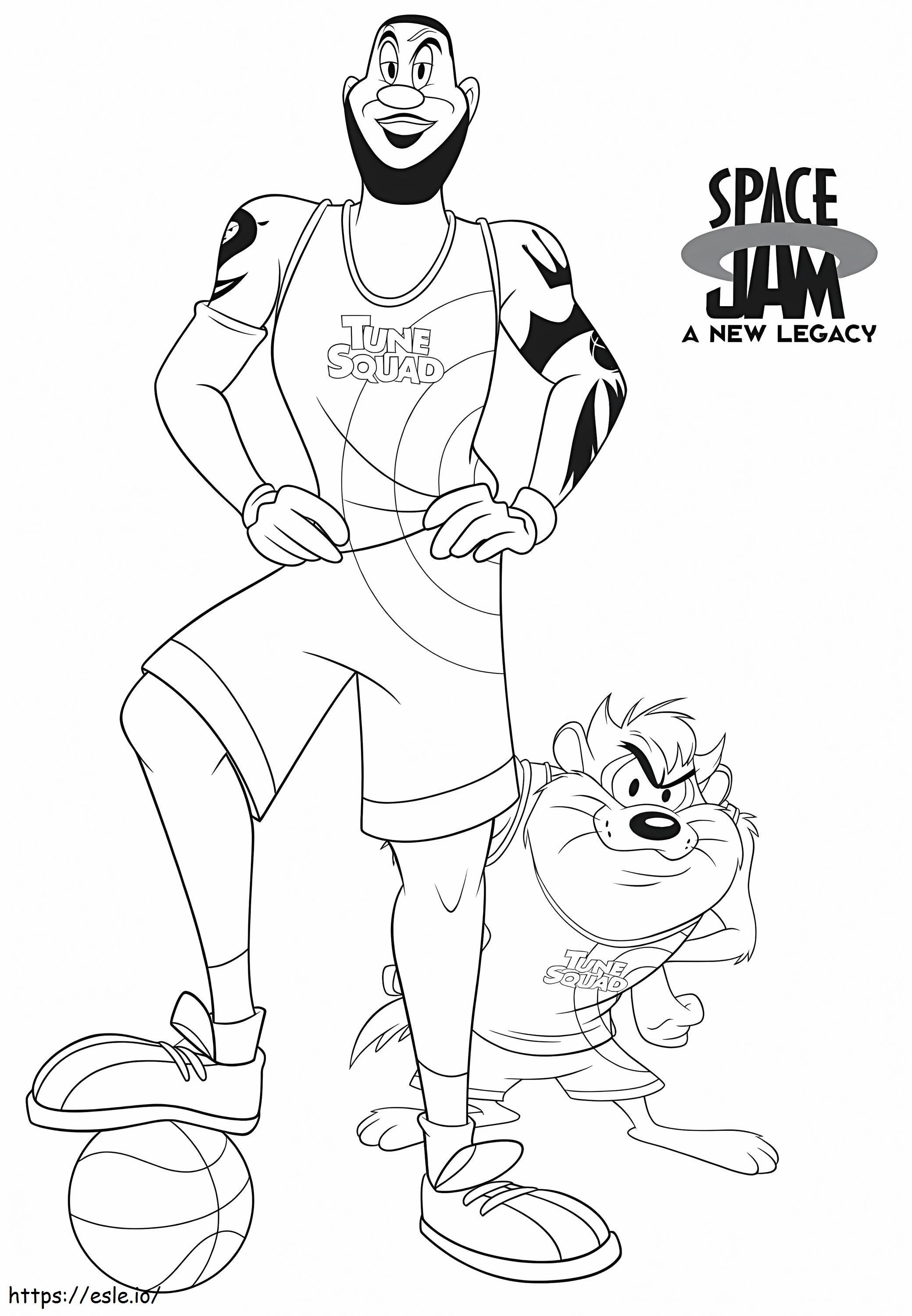 Space Jam 2 O nouă moștenire: desen de colorat gratuit de printat