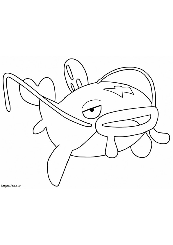 Coloriage Pokémon Whiscash à imprimer dessin