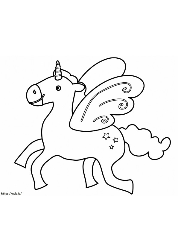 Beautiful Unicorn 2 coloring page