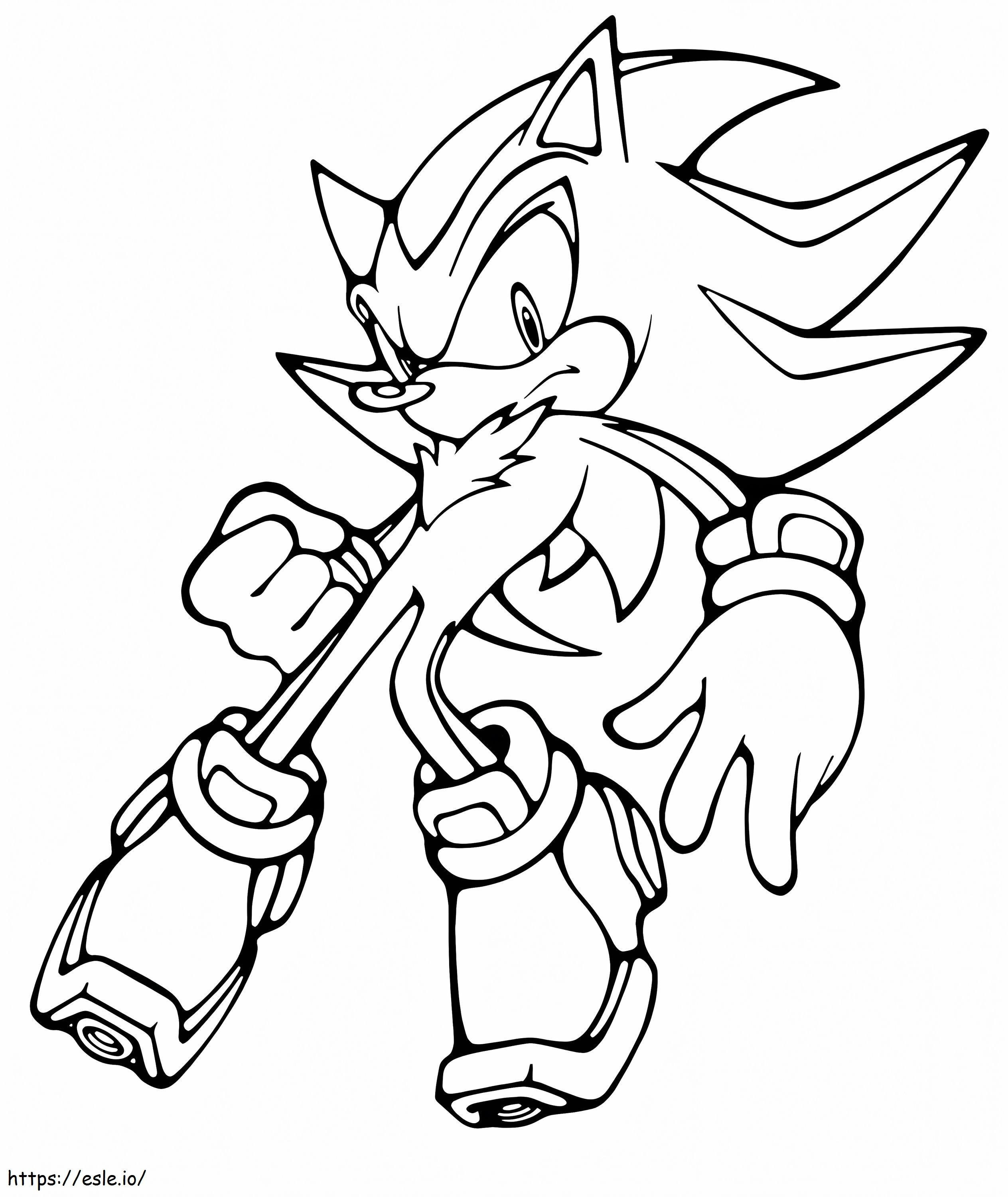 Sonic 1 de colorat