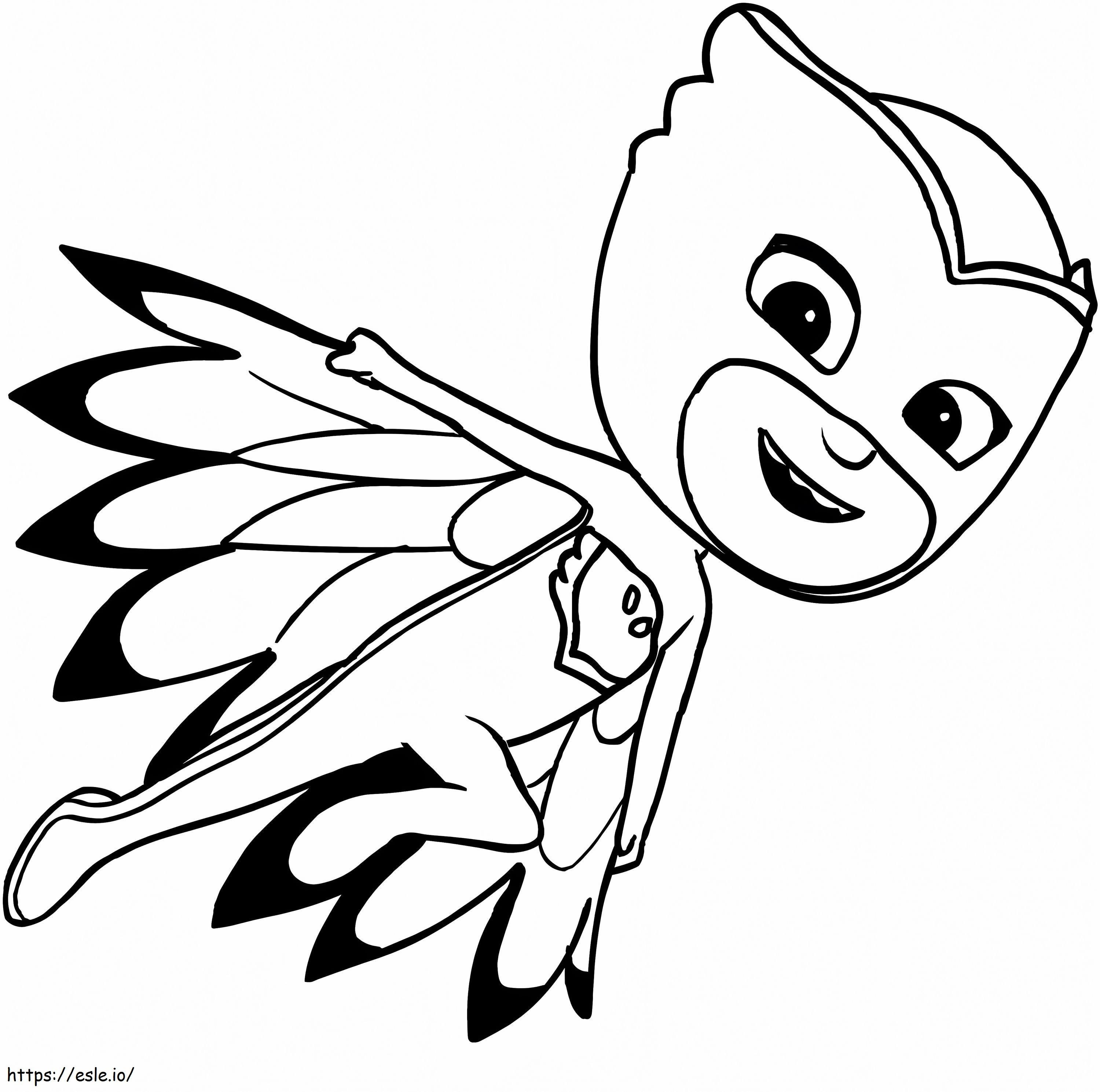 Owlette Flying coloring page