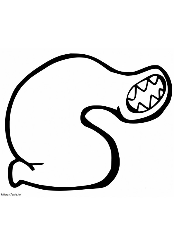 Simple Leech coloring page