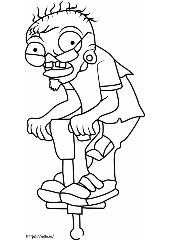 Workers Zombie coloring page