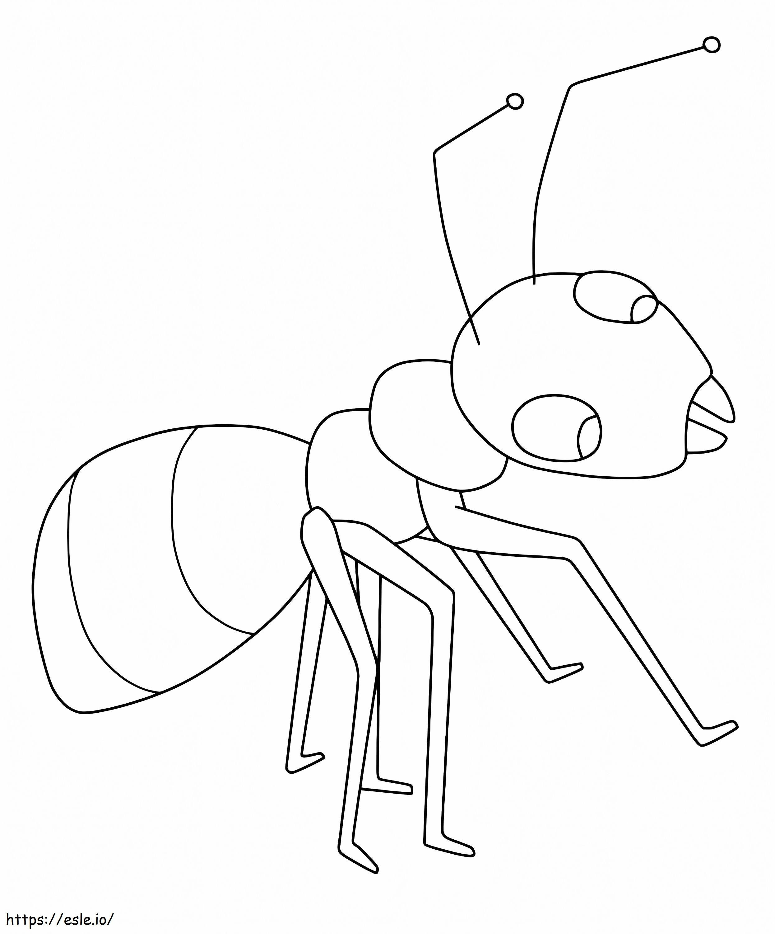 Free Ant coloring page